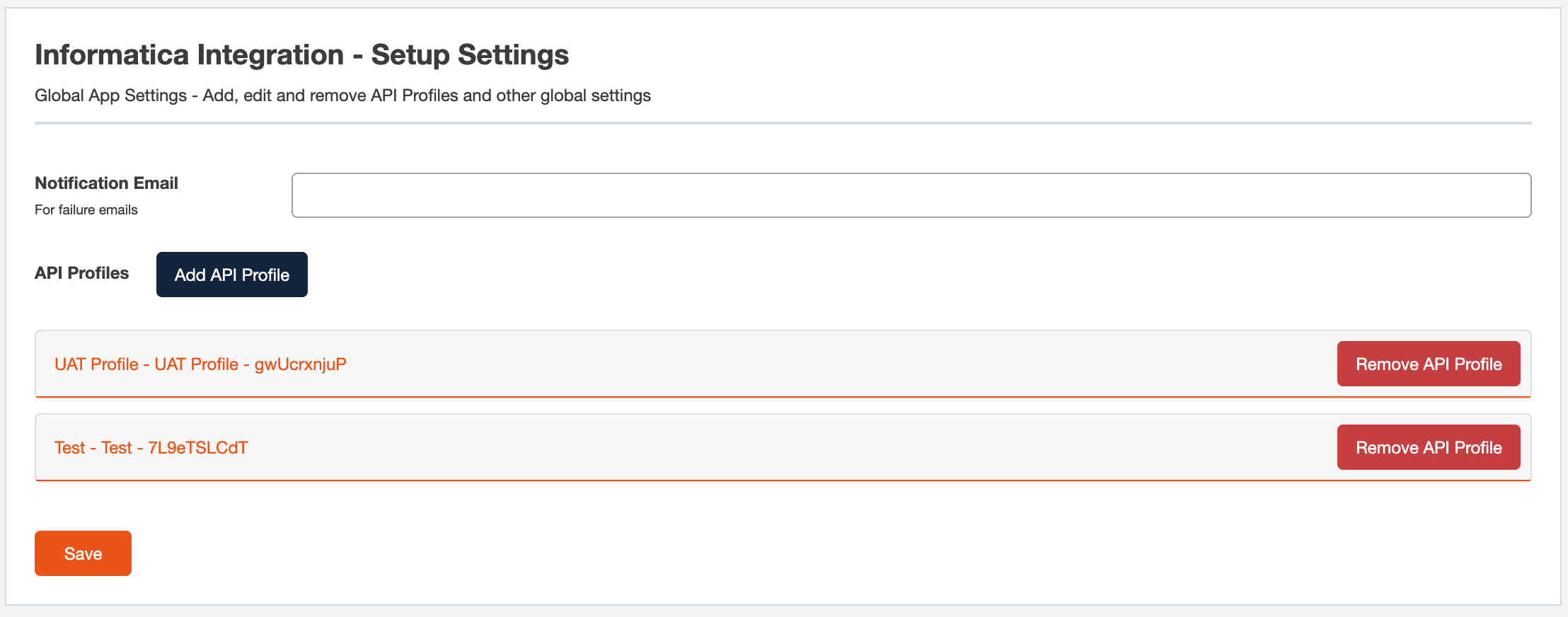 Informatica global settings