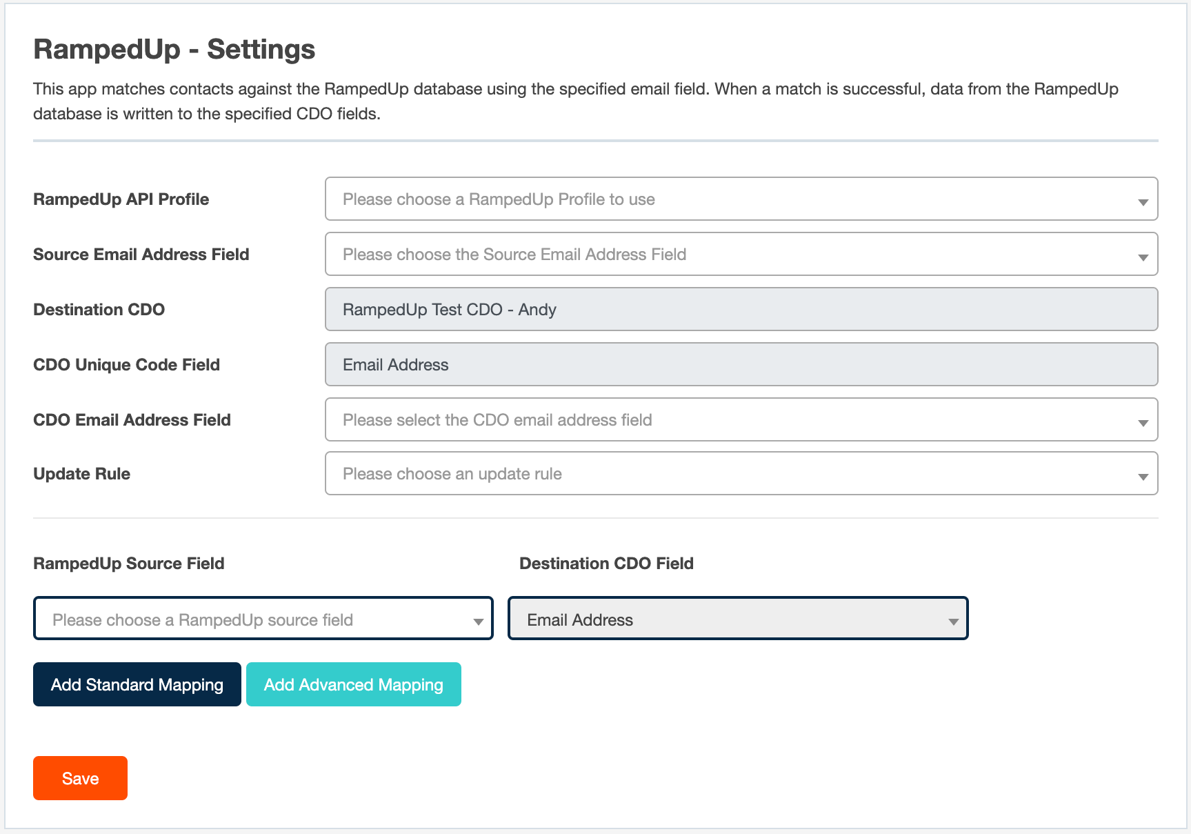 Enrich CDO configuration
