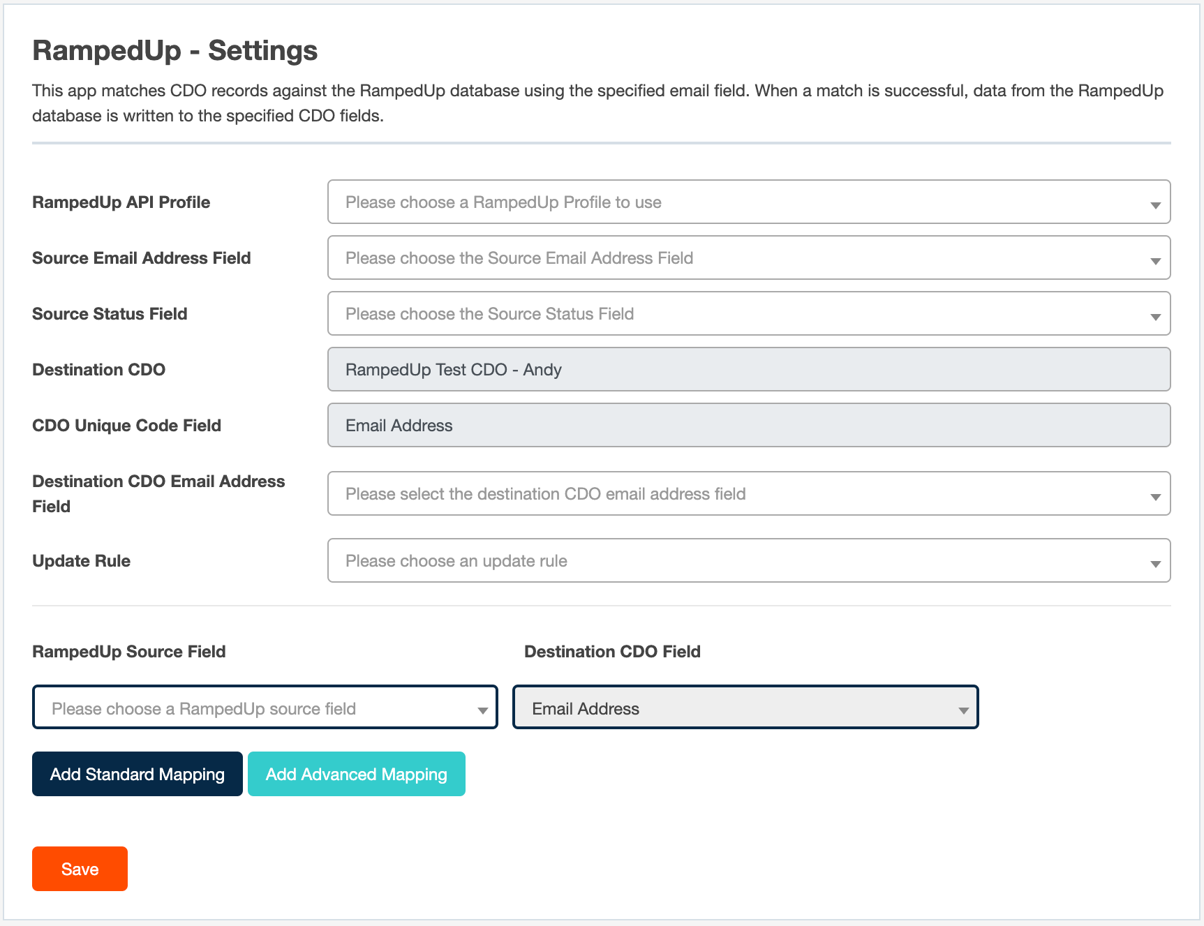 Enrich CDO configuration on a CDO program canvas