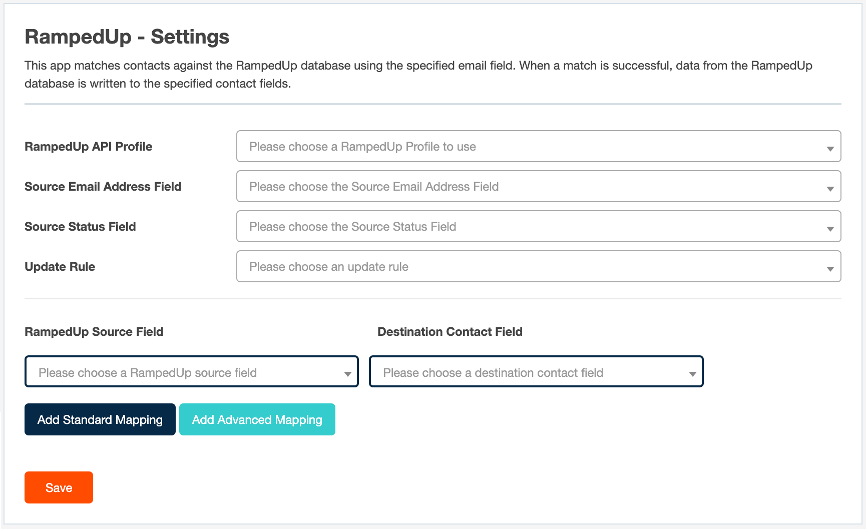 Enrich Contact configuration on a CDO program canvas