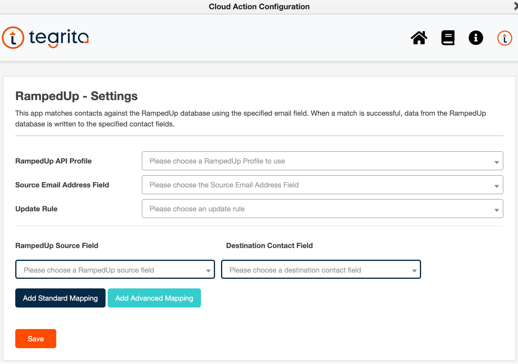 Enrich Contact configuration on a campaign/program canvas